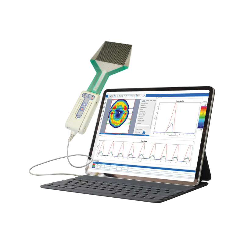 Tekscan I-Scan - Système de cartographie de pression polyvalent USB ou WiFi. Mesure de contact jusqu'à 20 kHz .