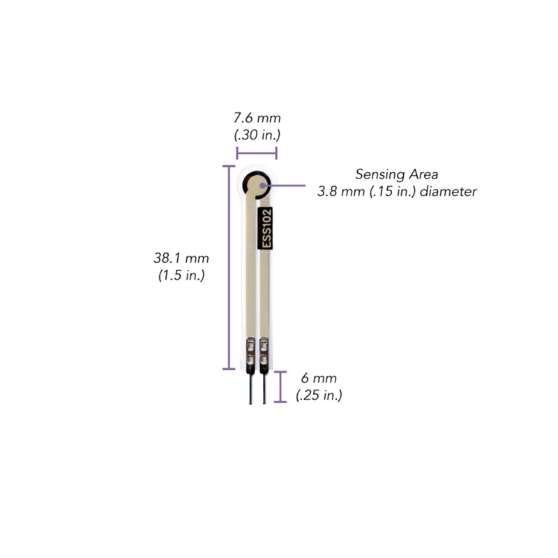 Capteur de force piézorésistif FSR OEM +80°C - 90 %Hr Tekscan - FlexiForce™ ESS102