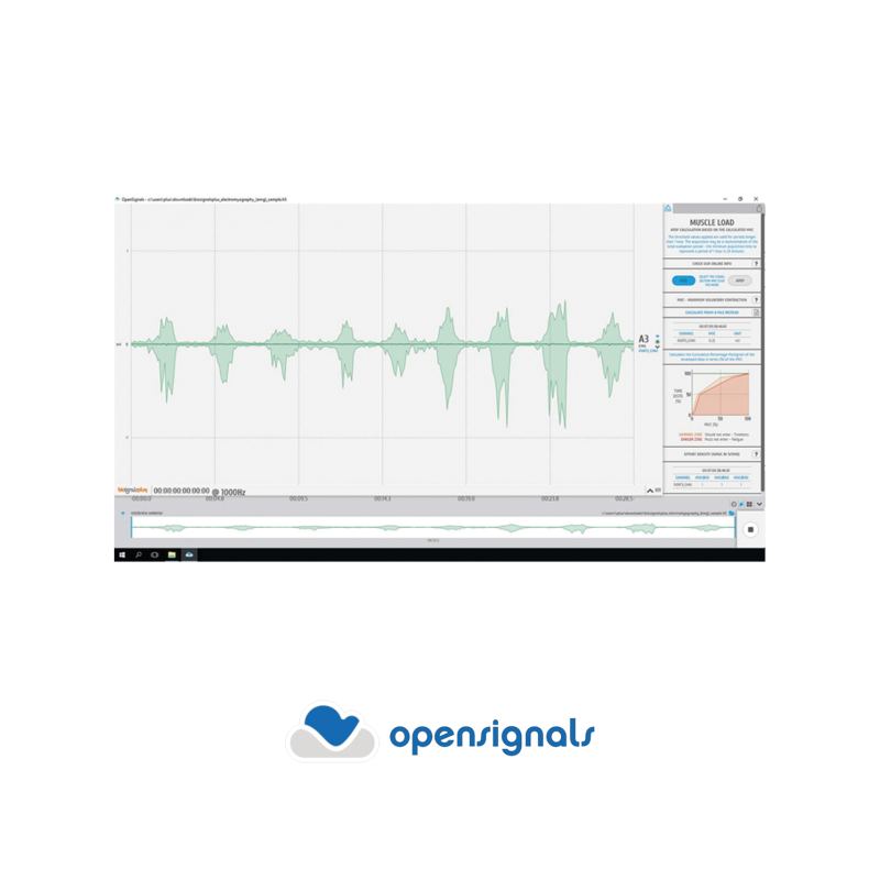 Analyse de la charge musculaire (EMG) pour OpenSignals (r)evolution