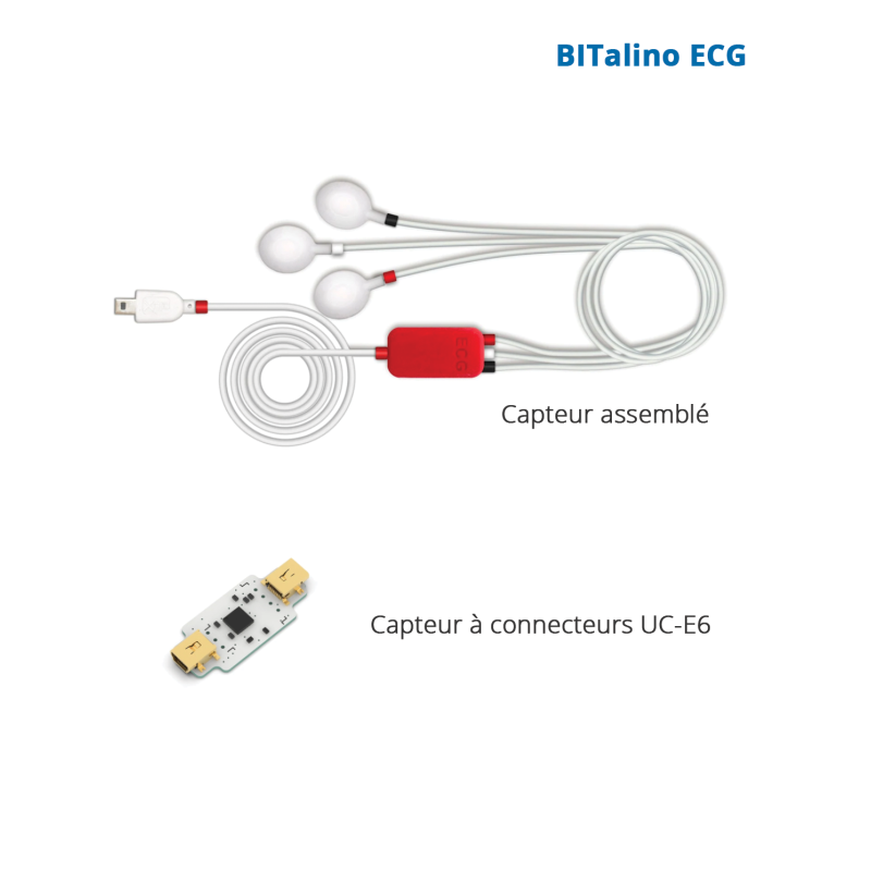 Capteur d'électrocardiographie (ECG) BITalino