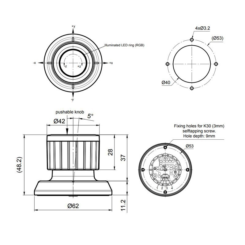 SK 225 - Série de joysticks de précision à 3 axes