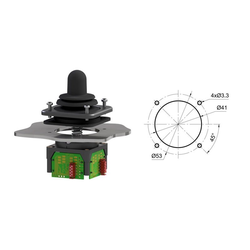 SK 197 - Série de joysticks modulaires à 1, 2 ou 3 axes